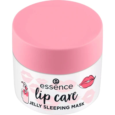 Abbildung von essence lip care JELLY SLEEPING MASK, Lippenmaske, Nr. 02, Rot, feuchtigkeitsspendend, regenerierend, vegan, ohne Konservierungsstoffe, Parabene, Mikroplastikpartikel, 1er Pack (8g)