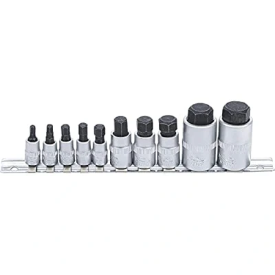 Abbildung von BGS 5099 Bit Einsatz Satz extra kurz Innensechskant 4 19 mm 10 tlg.