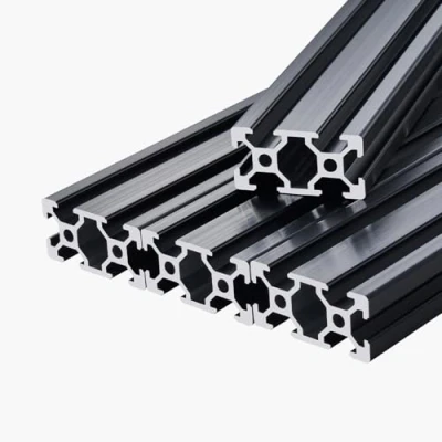 Abbildung von VEVOR 5er Set Aluprofil 1000mm Nutenprofil 2040 Aluminium Linear Schiene