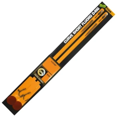Abbildung von Fox Edges Curve Short Fluoro D Rig Illusion 30lb Maat 2 (2 stuks) Karpfen Vorfächer