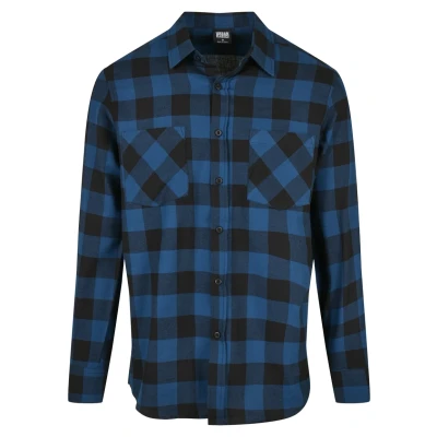 Abbildung von Urban Classics Checked Flanell Hemd, Herren, Größe: 3XL, Blue/black