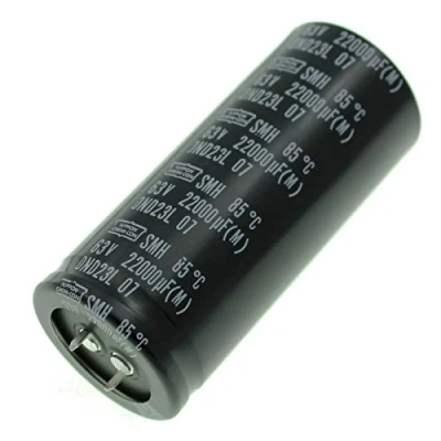 Abbildung von Elko Kondensator radial 22000µF 63V Snap In Elektrolytkondensator bis zu 85C 22000uF Electrolytic Capacitor from United Chemi Con