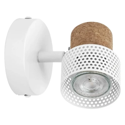 Abbildung von LEDVANCE DECOR SPOT CORK, 1 x 3,4W, 230lm, weiß, Spotleuchte, verstellbare Köpfe, vielseitig anwendbar, Innenraumspot, austauschbare LED Lampen, dimmbar, warmweiße Lichtfarbe, GU10