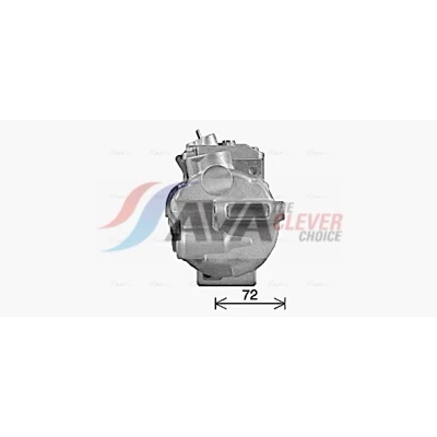 Abbildung von AVA COOLING SYSTEMS MSAK755 Kompressor 6SEU16C 12V PAG 46 R134a mit Kompressoröl, Magnetkupplung, Diode MERCEDES BENZ: E Klasse T modell