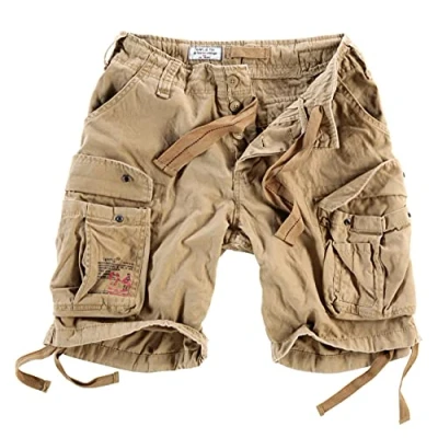 Abbildung von Surplus Raw Vintage Airborne Herren Cargo Shorts, beige, 6XL