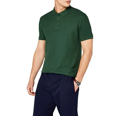 Abbildung von Fruit of the Loom Herren Poloshirt, Grün (Bottle Green), XX Large