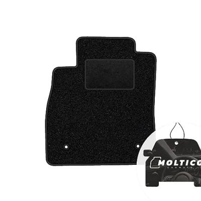 Abbildung von moto MOLTICO Fahrer Fußmatte Auto Velours Fahrerseite Autoteppiche Schwarz Fahrermatte 1 teilig passend für Ford Fiesta de 2017