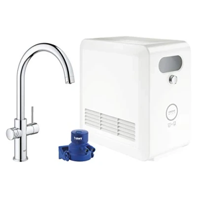 Abbildung von GROHE 31323002, Standard, Chrom, Hebelgriffe, Eins/Eine(r), Typ C, Keramik