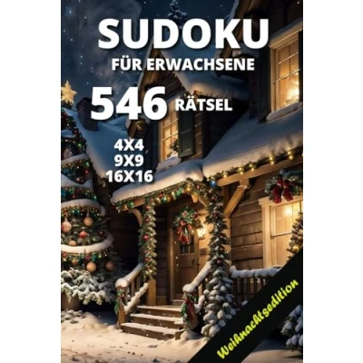 Abbildung von Sudoku für Erwachsene Weihnachtsedition: Logisches Denken und Spaß Geduld, Konzentration Gehirnjogging mit diesen Rätseln!