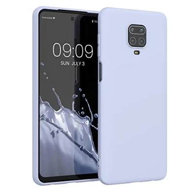 Abbildung von kwmobile Hülle kompatibel mit Xiaomi Redmi Note 9S / 9 Pro Max weiches TPU Silikon Case Cover geeignet für kabelloses Laden Pastell Lavendel