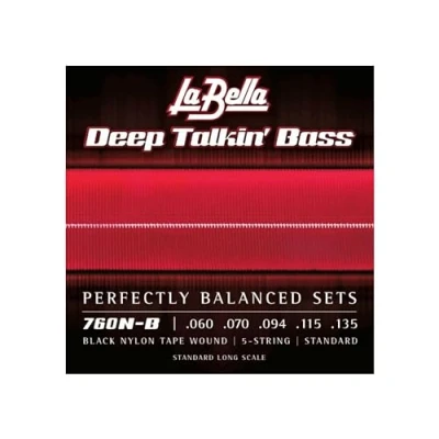 Abbildung von La Bella 760N B Black Nylon Bass, 060/135 41/128
