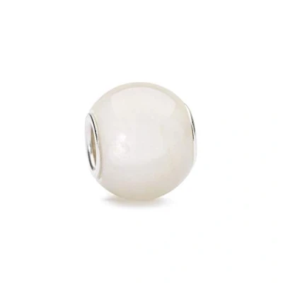 Abbildung von Trollbeads Runde Edelstein Beads (Weißer Mondstein)