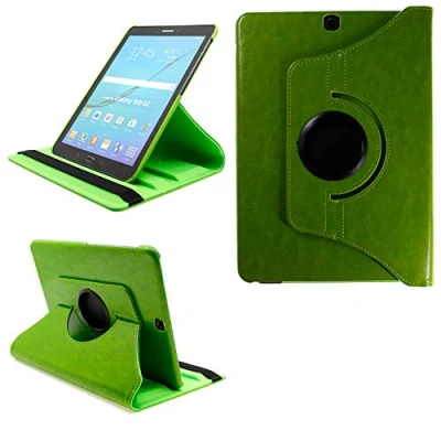 Abbildung von COOVY® 2.0 Cover für Samsung Galaxy Tab S2 9.7 SM T810 T813 T815 T819 Rotation 360 Smart Hülle Tasche Etui Case Schutz Ständer Auto Sleep/Wake up grün