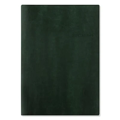 Abbildung von Letts of London Lecassa A4 Woche auf 2 Seiten mehrsprachig British Racing Green 2024