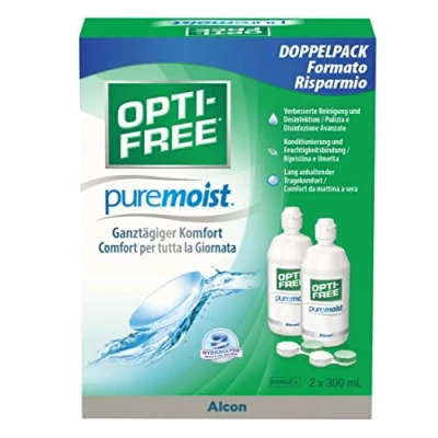 Abbildung von Opti Free PureMoist Kontaktlinsen Pflegemittel Vorratspackung 2 x 300 ml