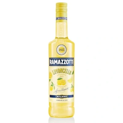 Abbildung von Ramazzotti Limoncello, Zitronen Likör mit erfrischendem Geschmack &amp; intensivem Zitrusaroma aus Italien, beliebt als Aperitif oder Digestif, 1 x L