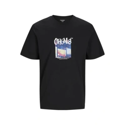 Abbildung von JACK&amp;JONES Herren Jorbushwick Blur Tee Ss Crew Neck T Shirt, Black, M