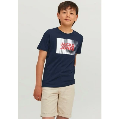 Abbildung von Jack &amp; Jones Junior Jjecorp LOGO TEE PLAY SS Oneck NOOS JNR Tshirt print für Kinder, Größe: 140, Navy blazer