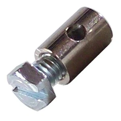 Abbildung von FAHRRAD KABELKLEMME DURCHMESSER 8mm LÄNGE 15mm KLEMMSCHRAUBEN NIPPEL BREMSZUG BOWDENZUG AUßENHÜLLE MODEP