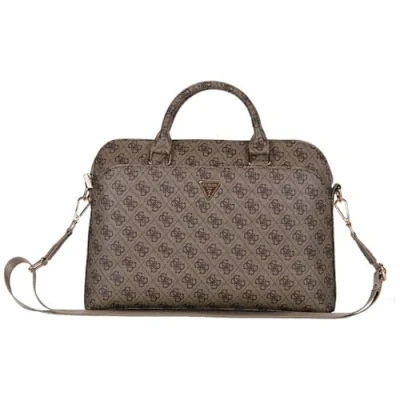 Abbildung von GUESS Laptoptasche 4G Triangle Logo Notebook Laptop Tasche 13/14/15&quot; Zoll braun