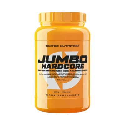 Abbildung von Scitec Nutrition Jumbo Hardcore, Aromatisiertes Eiweiß Getränkepulver mit Kohlenhydraten, 1530 g, Krokant weißer Schoko