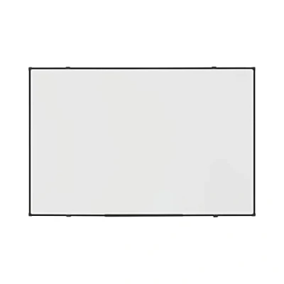 Abbildung von BoardsPlus Economy Magnetisches Whiteboard, 88 x 58 cm mit lackierter, trocken abwischbarer Stahloberfläche und Rahmen aus schwarzer Tech Legierung