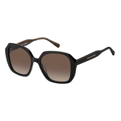 Abbildung von TOMMY HILFIGER Damen Th 2105/S Sonnenbrille, Schwarzes Muster, Braun, 52