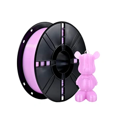 Abbildung von iBOSS PLA Plus (PLA+) 3D Drucker Filament 1,75mm, Maßgenauigkeit +/ 0,02 mm 1 kg Spule (2,2 LBS), Druck für Drucker, Transparent violet