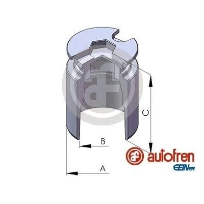 Abbildung von AUTOFREN SEINSA D025122 Kolben, Bremssattel 38 Hinterachse BENDIX/BOSCH JAGUAR: X Type Kombi, FORD: MONDEO 3 RENAULT: Kangoo I