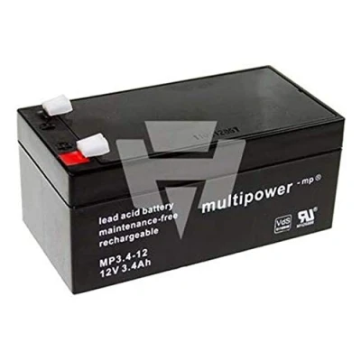 Abbildung von Hückmann Multipower Blei Akku 117713 MP3,4 12 Pb12V/3,4Ah 4260476411083