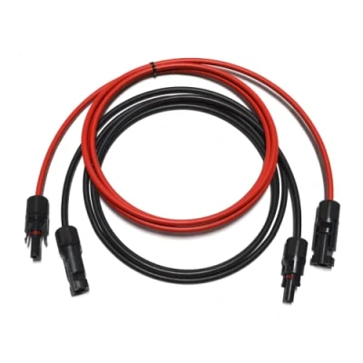Abbildung von Solarkabel Verlängerungskabel Solarstecker schwarz rot 4 6mm² MC4 mit Solarmodule Solar Photovoltaik flexibel UV beständig (2X 2m 6mm²)
