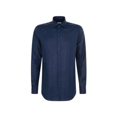 Abbildung von Seidensticker Herren Regular Fit Langarm Hemd, Dunkelblau, 39