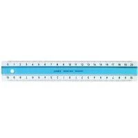 Abbildung von 10 x Linex Lineal Super Ruler 20cm mit Anti Rutsch Funktion light blue