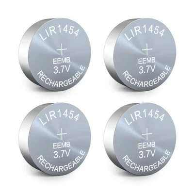 Abbildung von EEMB 4PACK LIR1454 wiederaufladbare Batterie 3.7V Lithium Ionen Knopf Batterien Münzzelle für Kopfhörer Wearable Gerät Uhr