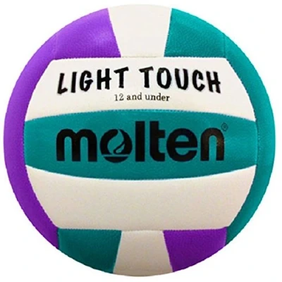 Abbildung von Molten MS2403 Leicht Volleyball, rot/weiß/blau, MS240 VA, Purple/Aqua, 12 &amp; Under/8.1 oz