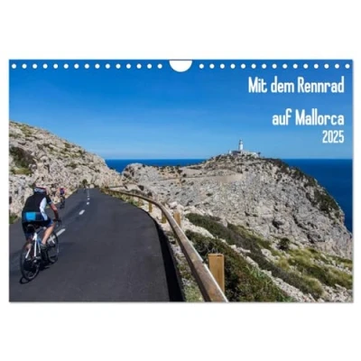 Abbildung von Mit dem Rennrad auf Mallorca (Wandkalender 2025 DIN A4 quer), CALVENDO Monatskalender