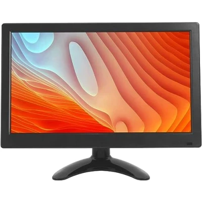 Abbildung von WHOLEV 12 Zoll CCTV Monitor LCD IPS 1920 * 1080 Audio Video Display mit USB/VGA/AV/BNC/HDMI Bildschirm drehbar für Raspberry Pi House Überwachungskamera PC DVD DVR IP Kamera