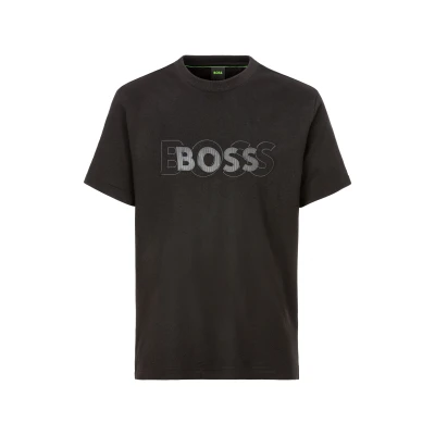 Abbildung von BOSS TEE Tshirt print, Herren, Größe: Small, Black