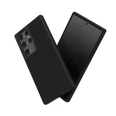 Abbildung von RhinoShield Case kompatibel mit [Galaxy S23 Ultra] SolidSuit Stoßdämpfende &amp; schlanke Schutzhülle Premium Finish 3.5 Meter Fallschutz Karbonfaser Textur