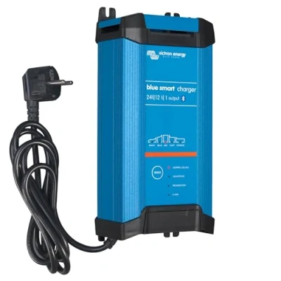 Abbildung von Victron Energy Blue Smart IP22 24 Volt 12 Ampere 230V, Einzelausgang Batterieladegerät CEE7/7, Bluetooth