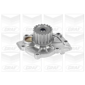 Abbildung von GRAF PA824 Wasserpumpe 19 mit Dichtung mechanisch Stahlblech 56,5 für Zahnriementrieb VOLVO: XC60 I, V50, V60 I
