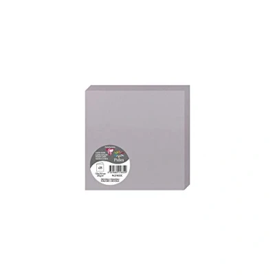 Abbildung von Clairefontaine 21832C Packung (mit 25 Doppelkarten Pollen, Gefaltet, 135 x mm) 210g, koalagrau