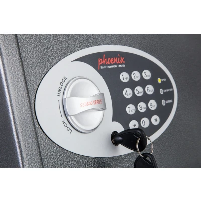 Abbildung von Phoenix Safe Co. SS0804E, Grau, Edelstahl, Stahl, 350 mm, 310 500 mm