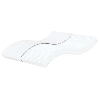 Abbildung von vidaXL Schaumstoffmatratze, Bettmatratze mit Matratzenbezug, Matratze für Doppelbett, Kaltschaummatratze, Weiß 180x220cm Härtegrad H2 H3