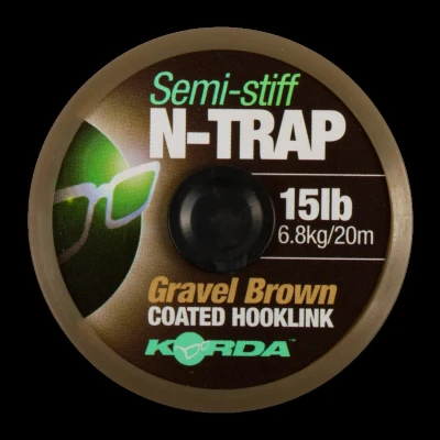 Abbildung von Korda N Trap Semi Stiff Kies Braun (20lb) Karpfen Vorfachmaterial