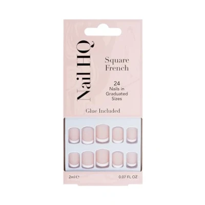 Abbildung von Nail HQ Square French Nails (24 Pieces)