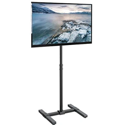 Abbildung von VIVO TV Floor STAND for 13 to 50 inch Flat Panel LED LCD Plasma Screens, Portable Display Height Adjustable Mount TV07…