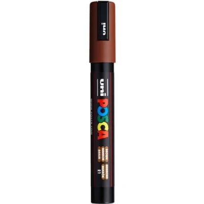 Abbildung von Uni Ball Fasermaler Posca PC 5M 1,8 2,5mm braun