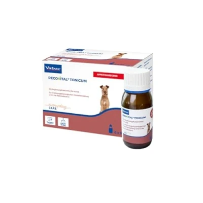 Abbildung von Virbac Recovital Tonicum Hund 6 x 90 ml Flüssiges Diät Ergänzungsfuttermittel für Hunde Zur ernährungsphysiologischen Wiederherstellung und in der Rekonvaleszenz
