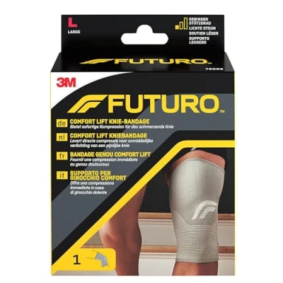 Abbildung von FUTURO FUT76586 Comfort Knie Bandage, beidseitig tragbar, Größe S, 30,5 36,8 cm